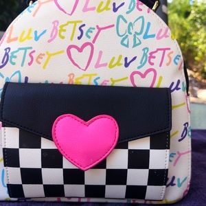 Betsy Johnson Multi color mini backpack 🎒